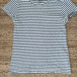 Jcrew Striped navy blue and White T-Shirt